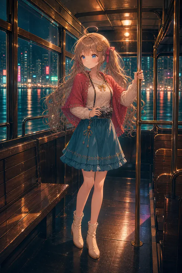 霓虹旧梦照长街 · 海风电车乘客