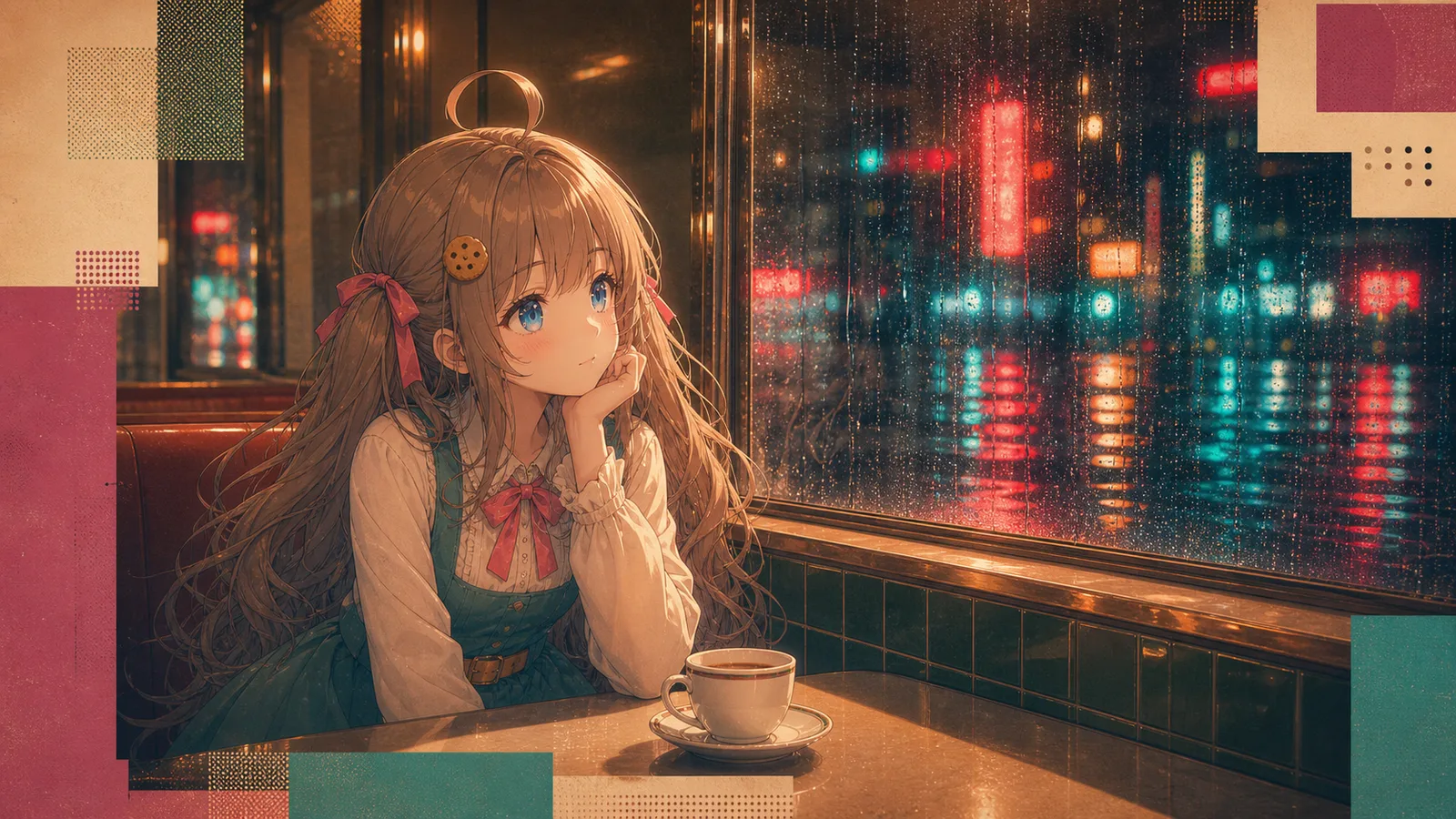 霓虹旧梦照长街 · 卡座窗外仍在下雨