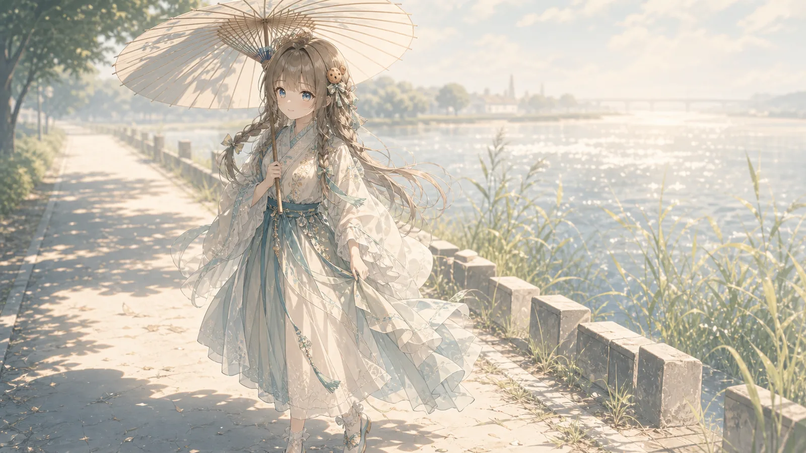 夏至蝉鸣 · 纸伞热浪